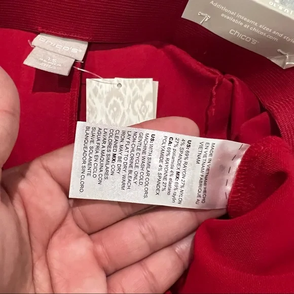 Chico’s So Slimming Juliet Side-Vent Ankle Pants Size 10 - Picture 11 of 13